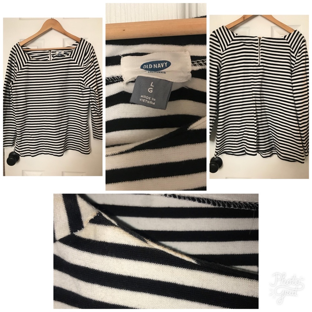 Old Navy Stripped Long Sleeve Blouse